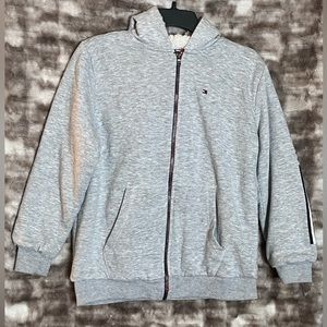 Boys Tommy Hilfiger Sherpa Lined Full Zip Hooded Jacket Large 16/18